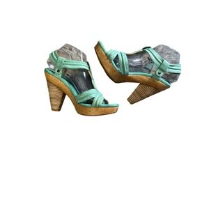 Frye Women's Green Sandals Size 8.5